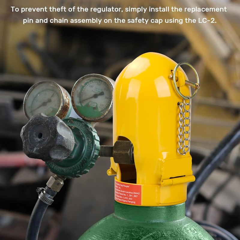 Bixegg Gas Cylinder Regulator Protector Safety Cap Fine Thread 3-1/8 x 11 | High Pressure Gas Cylinder Safety Cap - Drop-Proof Design | Industrial Grade | Stainless Steel - Image 5